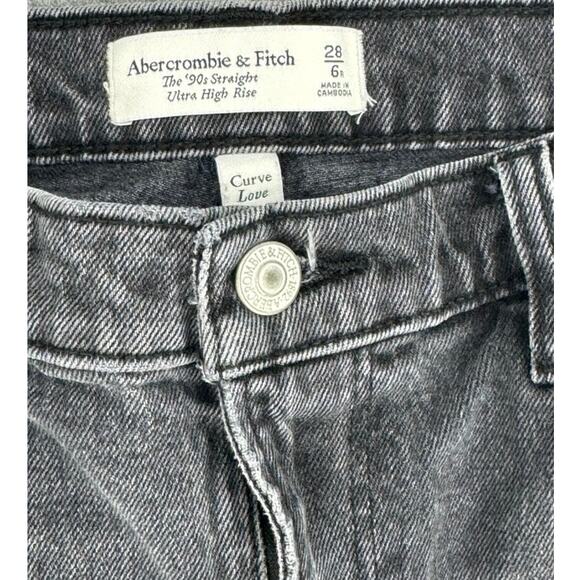 Abercrombie & Fitch JeansThe 90's Straight Ultra High Rise Curvy 28 - Picture 4 of 5
